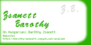 zsanett barothy business card